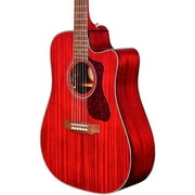 Guild Westerly Collection D-120CE Dreadnought Acoustic-Electric Guitar (Cherry Red)