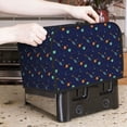 thumbnail image 6 of Rateoe Space Galaxy Pattern Toaster Covers 2 Slice Wide Slot,Bread Machine Cover,Bread Dust Cover & Fingerprint Protection,Appliance Covers, 6 of 7