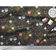 thumbnail image 2 of Soimoi Viscose Chiffon Fabric Planet Galaxy Print Fabric by Yard 42 Inch Wide, 2 of 3