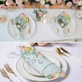 thumbnail image 3 of Easter Cloth Napkins, Spring Eggs Eucalyptus Branch Floral Wooden Washable and Reusable Dinner Napkins Set of 8, Table Napkin for Kitchen Party Birthday Wedding Hotel Housewarming 20"x20", 3 of 9