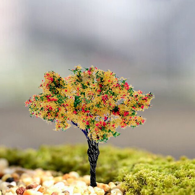 ZTTD Realistic Miniature Model Trees Detailed Trees for Dioramas Terrariums and Desktop Displays Natural Looking for Scenes and Art Projects Home Decor Desktop Ornament