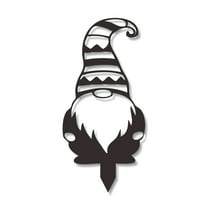 Christmas Garden Metal Stakes Santa Claus Xmas Yard Signs Outdoor Christmas Decorations for Pathway Lawn Plaque Decor