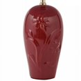 thumbnail image 3 of Ore Furniture 6119BG 26 in. Ceramic Table Lamp - Burgundy, 3 of 5
