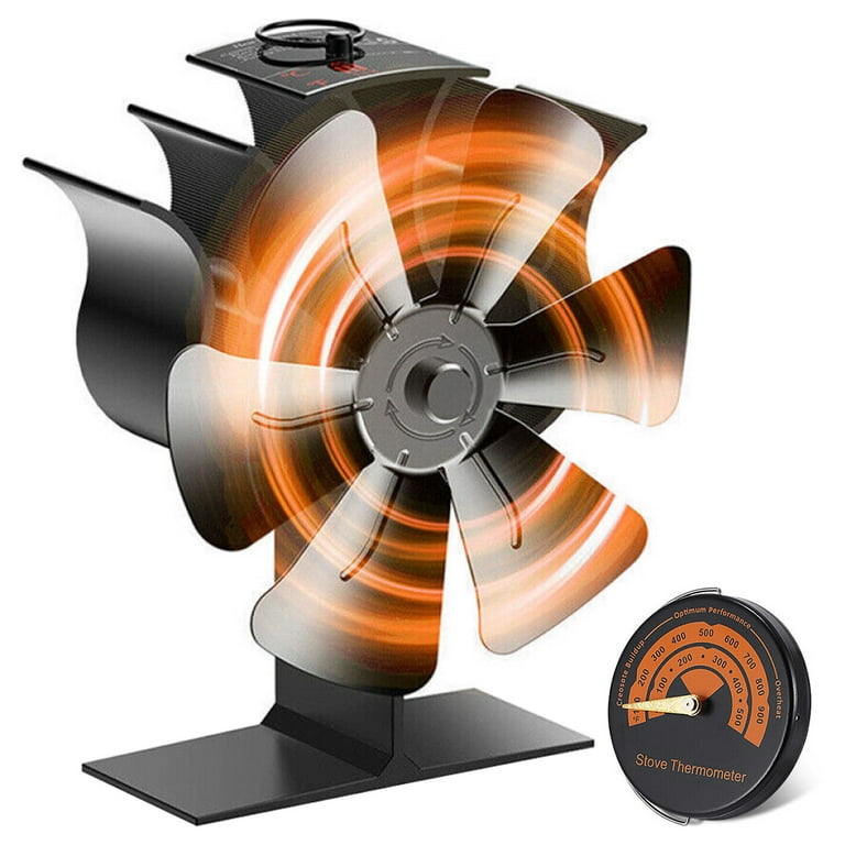 Lehman's Heat-Powered Non-Electric Oscillating Stove Fan Quiet Automatic Start