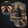 thumbnail image 6 of Halloween Fabric Tree with Spider Topper for Tabletop Decor, Gothic Lace Black Ornament for Indoor Home Display, Spooky Seasonal Decor with Red Rose Accents, DIY Craft Kit, 6 of 7