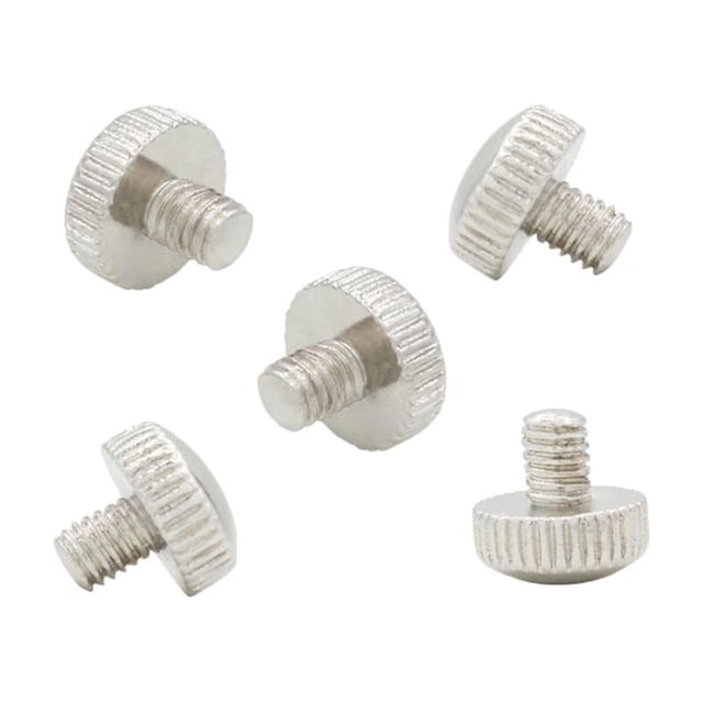 Paquete de 5 Tornillos de Fijación de Montaje de Metal para Piezas de de Deslizante de Trompeta Plateado