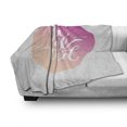 thumbnail image 3 of You Are Loved Soft Flannel Fleece Blanket, Illustration of Calligraphy in a Round Shape in Romantic Ombre Effect, Cozy Plush for Indoor and Outdoor Use, 70" x 90", Pink Peach White, by Ambesonne, 3 of 6