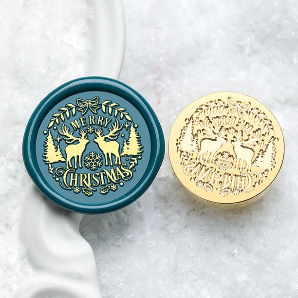 Winter Element Seal Wax Stamps Copper Pattern Carving Scrapbook/Envelope/Greeting Card/Nvitation Letter Sealed Wax Seal Christma