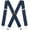 Blue, variant on Men for Braces X shaped,5cm Wide 2 inch Heavy Duty Suspenders for Trousers with 4 Strong Metal Clips, Tuxedo Suspenders Adjustable and elastic Braces for men's and women's trousers
