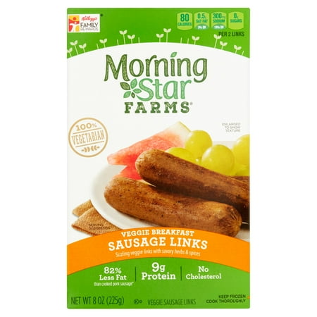 Morning Star Farms Veggie Breakfast Sausage Links, 8 oz ...