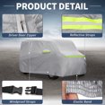 thumbnail image 5 of Unique Bargains Car Cover for Suzuki WagonR Aluminum Film,Cotton Outdoor Full Car Cover All Weather Waterproof Windproof Sun Protection with Driver Door Zipper, 5 of 6