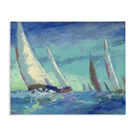 Stupell Industries Traditional Abstract Expression Regatta Canvas Art, 20 x 16, by Beth A. Forst