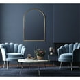 thumbnail image 6 of Creative Co-Op Arched Metal Framed Wall Mirror with Metal Trim, Gold, 6 of 6