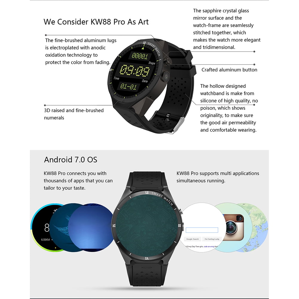 smartwatch kw88 pro android 7