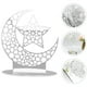thumbnail image 3 of Luna de ramadán y estrella de mesa acrílica signo acrílico espejo de la superficie de la superficie del adorno del hogar suministros para el hogar, 3 of 5