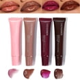 thumbnail image 1 of Baorder Juego de brillo de labios hidratante de 4 colores, brillo brillante, aceite de brillo de labios, acabado de vidrio de alto brillo, mermelada de labios, lápiz labial líquido de gelatina brillan, 1 of 5
