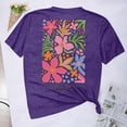 thumbnail image 5 of Aloohaidyvio Graphic T Shirts for Women,Summer Womens Boho Statement Flowers Super Soft T Shirt Spring Wildflower Graphic Tee 2024 Short Sleeved Crew Neck Casual Cute Tees Tops, 5 of 6