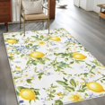 thumbnail image 2 of 2.7'x5' Area Rugs, Summer Lemon Indoor Outdoor Area Rug for Living Room Bedroom, Watercolor Yellow Spring Floral Botanical Washable Bathroom Rugs Kitchen Floor Carpet Mats Home Decor Aesthetic, 2 of 8
