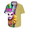 thumbnail image 2 of Awdenio Men's T-shirts Bowling Shirts for Men Print Short Sleeve Regular Fit Hawaiian Casual Button Down Beach Shirts, 2 of 4