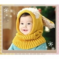 Cute Baby Toddler Winter Beanie Warm Hat Hooded Scarf Earflap Knitted