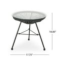 thumbnail image 6 of Patio Furniture Sets, NUSA SIDE TABLE, Black Outdoor Patio Furniture Sets,Tempered Glass Garden Patio Furniture Sets,, 6 of 11
