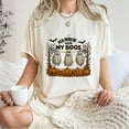 thumbnail image 4 of Hangin' With My Boos Halloween T-Shirt, Cute Ghosts & Pumpkins Graphic Tee, Matching Family Friends Fall Party Shirt, Spooky Season Gift, 4 of 7