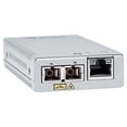 thumbnail image 2 of Allied Telesis MMC2000/SC Transceiver/Media Converter - 1 x Network (RJ-45) - 1 x SC Ports - Multi-mode - 850 nm Fiber - Gigabit Ethernet - 10/100/1000Base-T, 1000Base-SX - 0.50 km - AC Adapter - W..., 2 of 5