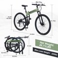 Folding Mountain Bike with 29" Wheels, MTB for Adult, Suspension Fork
