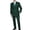 Hunter Green, variant on Men's 2-Piece Suit Set - Double Breasted, Modern Fit, Wool Blend, Includes Jacket and Pants