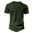 thumbnail image 3 of Men's Henley Short Sleeve Shirt Cotton Lightweight Tee Shirts Casual Summer Basic Tees with Pocket, 3 of 4