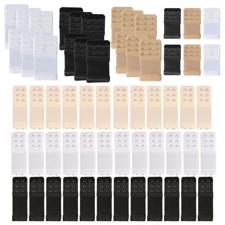 

Dicasser 60pcs Women s Bra Extenders Brassiere Extension Hooks 2 Hooks and 3 Hooks