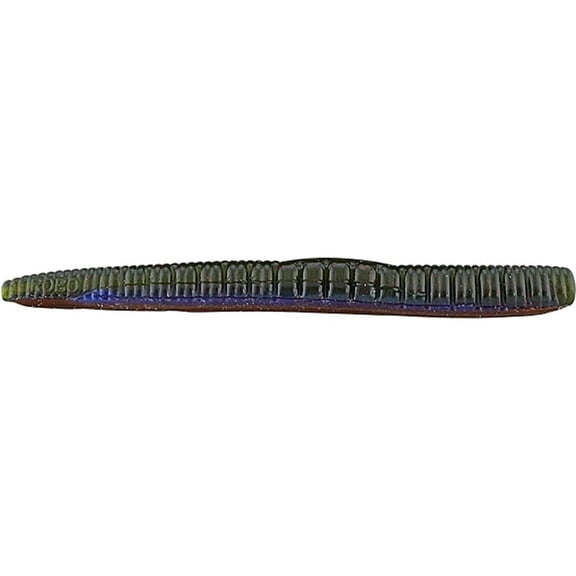 Roboworm Ned Worm 3" Aaron's Magic R/B Flake, 8/Pack
