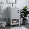 thumbnail image 2 of 18 inch Single Bathroom Vanity in Grey, 2 of 15