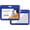 Blue, variant on 1 Pack Sliding Horizontal ID Badge Holder Hard Blue Plastic Card Case Protector Pouch with Sided Clear Window for Office School ID Credit Cards and Proximity Key Cards