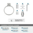 thumbnail image 5 of Amerock Stature Chrome Closed Towel Ring, 5 of 8