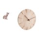 thumbnail image 5 of Figura de escritorio,Estatua de gato en estante,escritorio,oficina,decoración del hogar,Reloj de pared redondo,Reloj de pared de madera maciza para la decoración de la sala de estar,Reloj de, 5 of 8