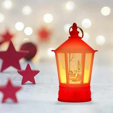 

Xmas Lighted Christmas Decor Battery Include Clear LED Lights Hanging Lantern Christmas Tree Pendant Novel Props Light For Xmas Party Home Decor Christmas decoration
