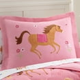 thumbnail image 4 of Wildkin Kids 5 Pc Twin Microfiber Bed in a Bag for Boys & Girls (Horses Pink), 4 of 9