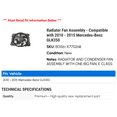 thumbnail image 2 of Radiator Fan Assembly - Compatible with 2010 - 2015 Mercedes-Benz GLK350 2011 2012 2013 2014, 2 of 2