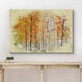 thumbnail image 3 of wall26 Canvas Print Wall Art Paint Splatter View of Autumn Birch Trees Nature Wilderness Photography Realism Rustic Scenic Colorful Multicolor for Living Room, Bedroom, Office - 24"x36", 3 of 5