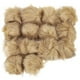 thumbnail image 1 of Uxcell Pompones de piel sintética para sombreros, bolas de piel suave y esponjosa con bucle elástico, paquete de 14 en color caqui, 1 of 6