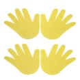 thumbnail image 1 of 2 Pairs Hand Shape Markers Non Slip Palm Spot Marker Children Coordination Training Handprint Sheets Yellow, 1 of 5