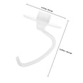 thumbnail image 2 of OUNONA 1Pack Transparent Hook Shape Dough Hook Kitchen Mixers Dishwasher Compatible Baking And Cooking 14.5x9.5x9.5in, 2 of 8