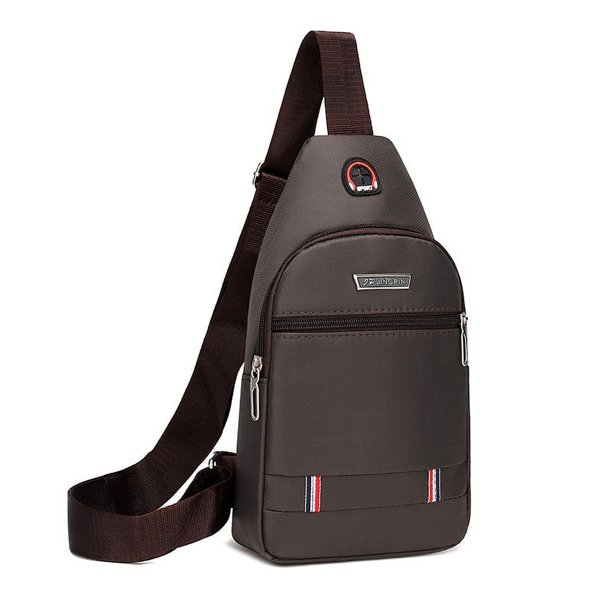 Bolso de pecho resistente al agua y al desgaste para hombre, sencillo, estilo informal de negocios, tipo mensajero de tela Oxford, Joker