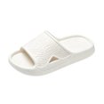 thumbnail image 2 of Willtoo Shower Shoes Open Toe Non Slip Slides Cozy Soft Sole Quick-Dry Slip on Sandals Lightweight Home Slippers, 2 of 4