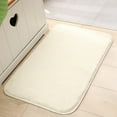 thumbnail image 2 of Bath Rug, Bathroom Mat Anti-Skid Non Slip Soft Fuzzy Warm Extra Thick Plush Absorbent for Bathroom, Kitchen, Pool Floor, 4 Sizes Available (Light Brown, 50x80 cm), 2 of 2