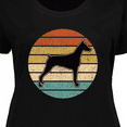 thumbnail image 4 of Inktastic Doberman Dog Retro Sunset Women's Plus Size T-Shirt, 4 of 5