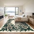 thumbnail image 3 of ODIKA 2'x3' Machine Washable Non-Slip Area Rug, Art Nouveau Cream High Traffic Rug, Beige, 1255296, 3 of 7