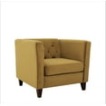 thumbnail image 4 of Uspridefurniture Lisette 33.07'' Velvet Square Arm Chair,Yellow, 4 of 5