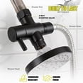 thumbnail image 4 of Brass Shower Arm Diverter for Fixed Shower Head with 2-Way Diverter, Matte Black Finish, 4 of 4
